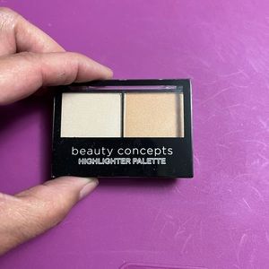 Beauty concepts highlighter makeup